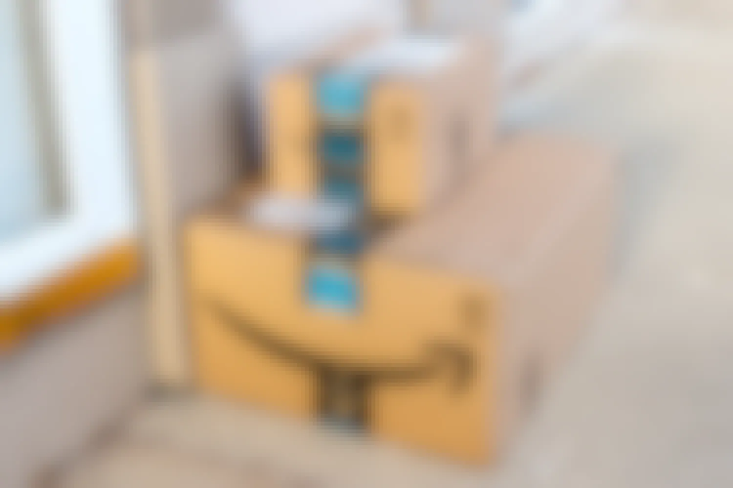 two amazon prime boxes stacked outside