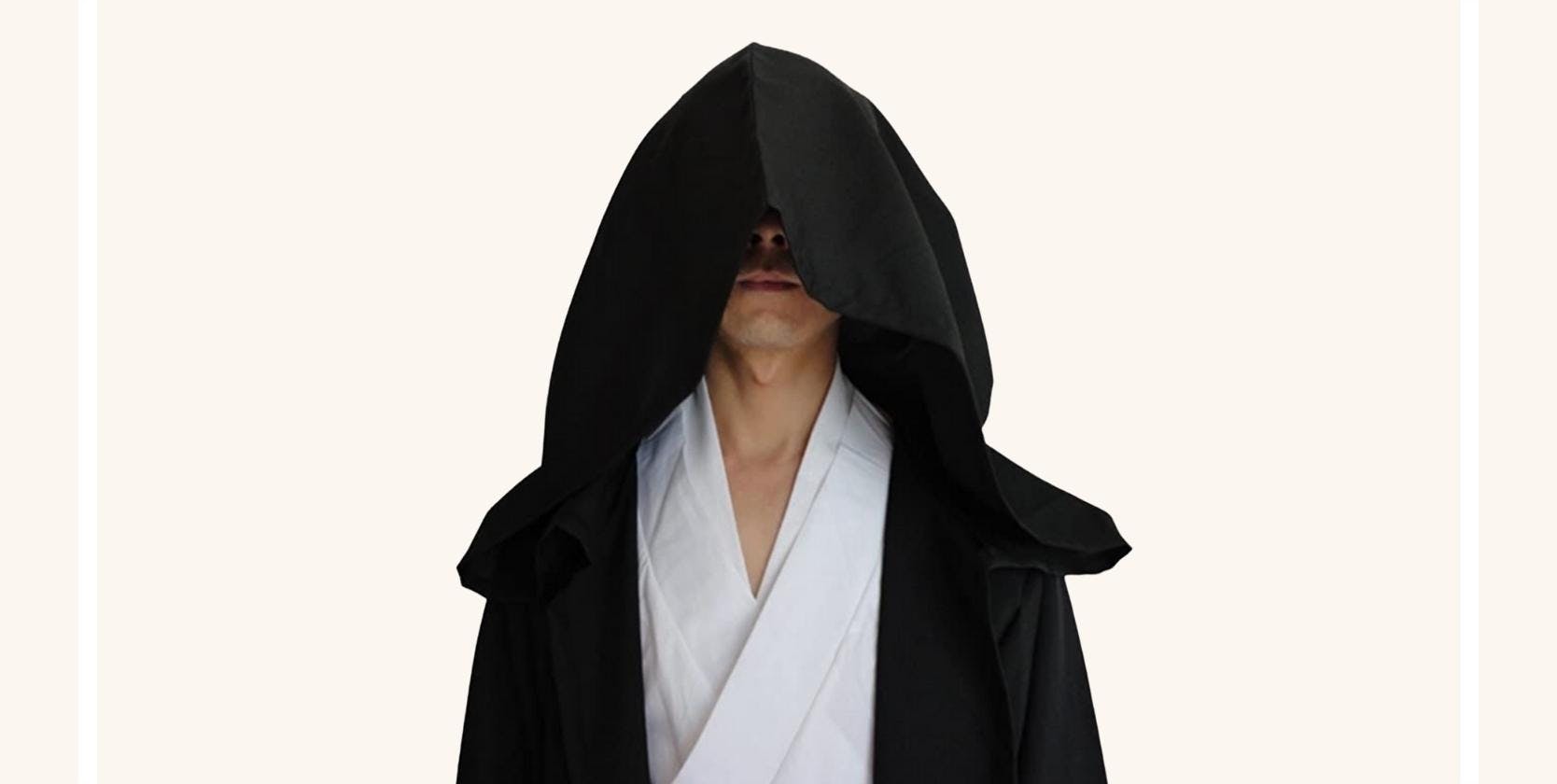 A man wearing a cloak.