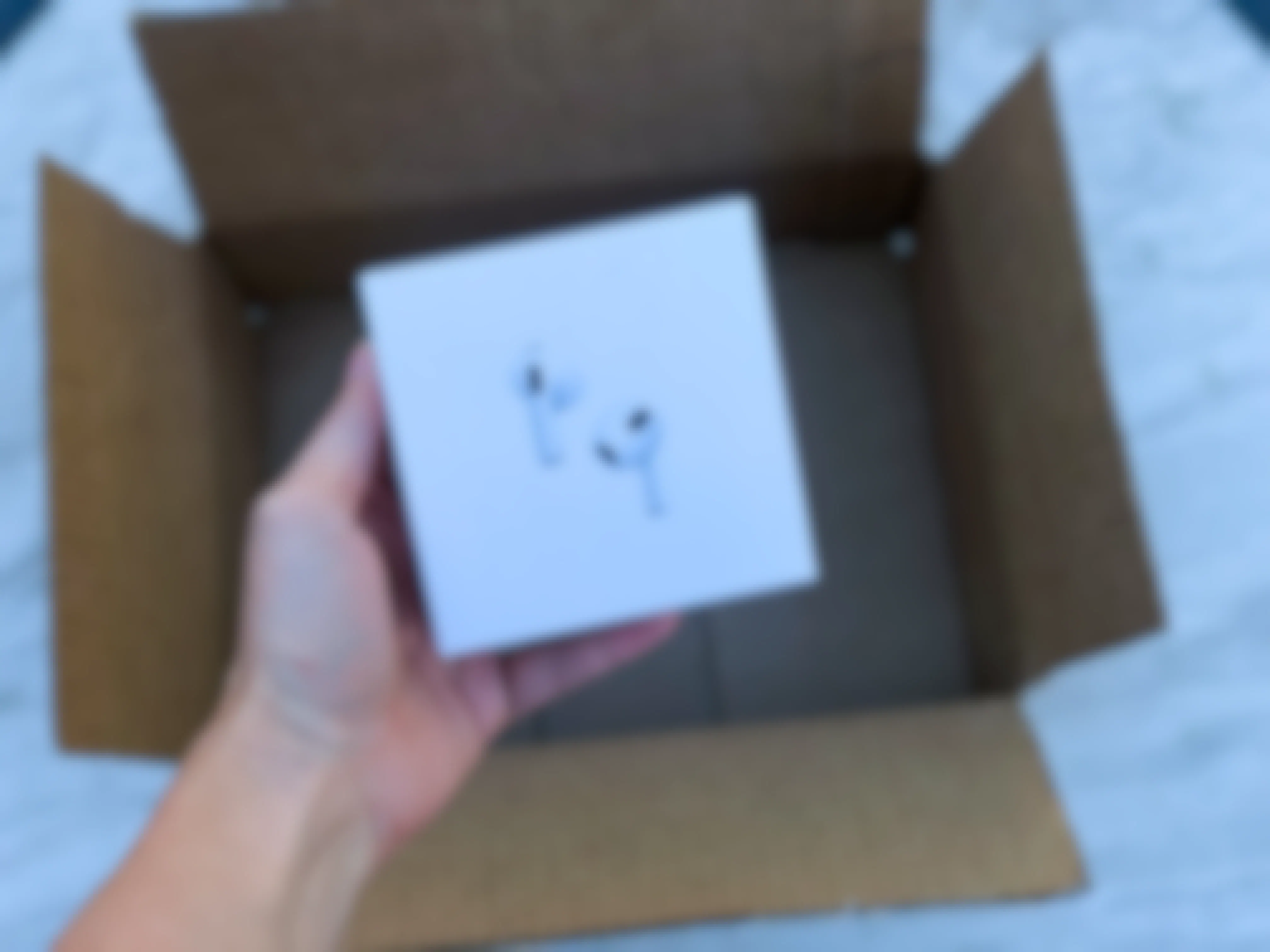 apple airpods with amazon box