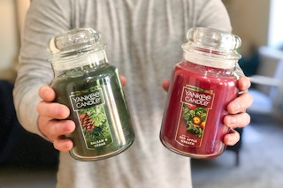 large holiday yankee candle jars