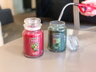 large holiday yankee candle jars