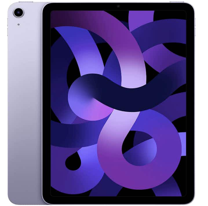 a purple apple ipad air 2022