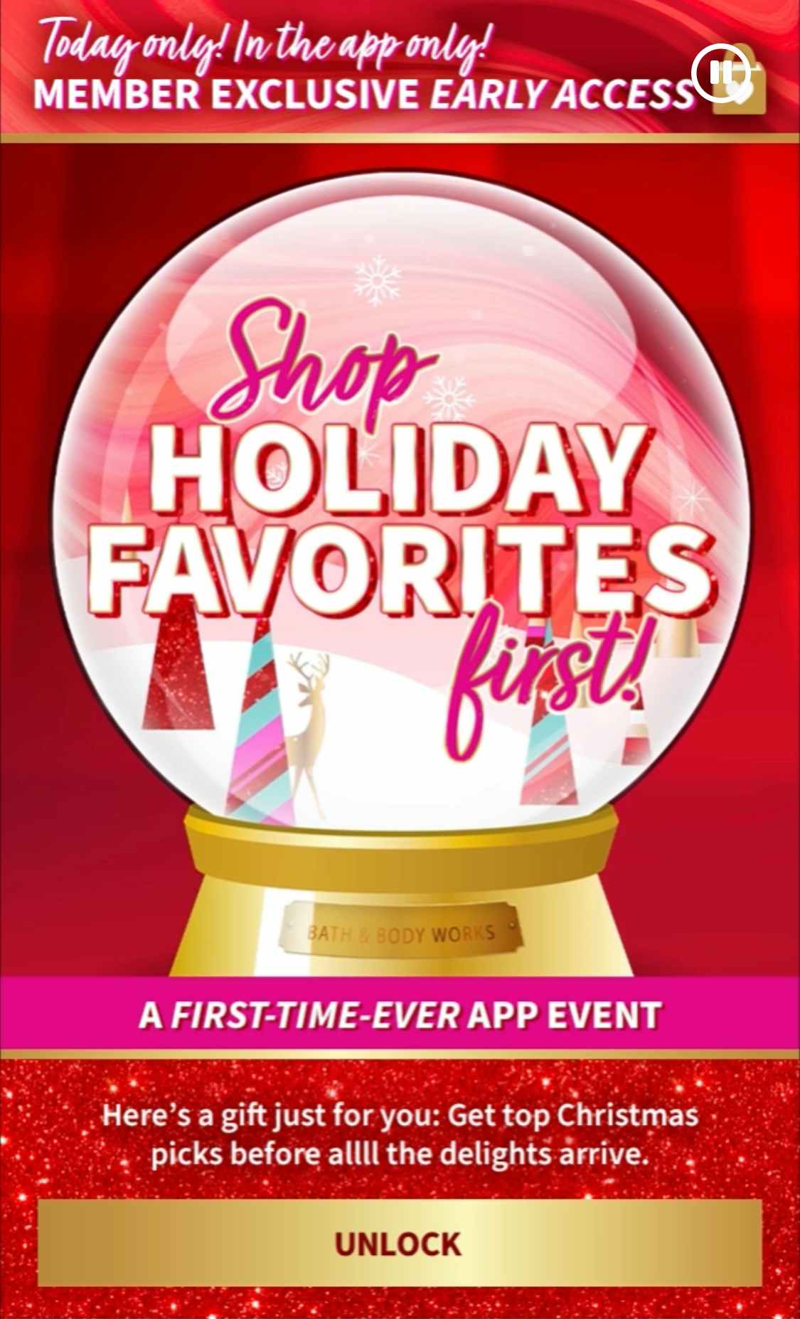 holiday shop in app promotion