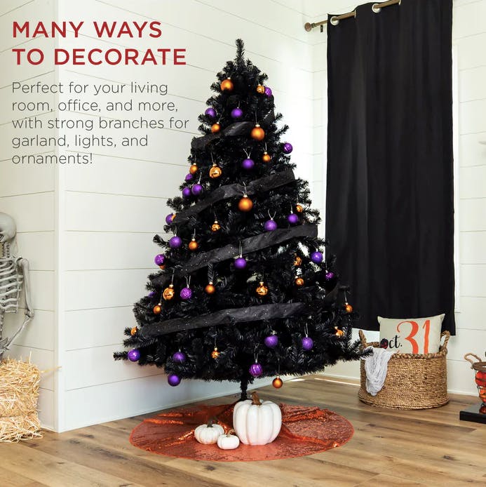 9 Foot Christmas Tree Black Friday 2022 Black 6Foot Artificial Christmas Tree With Easy Assembly, 72 (Reg