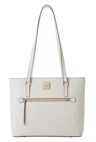 belk dooney burke white purse