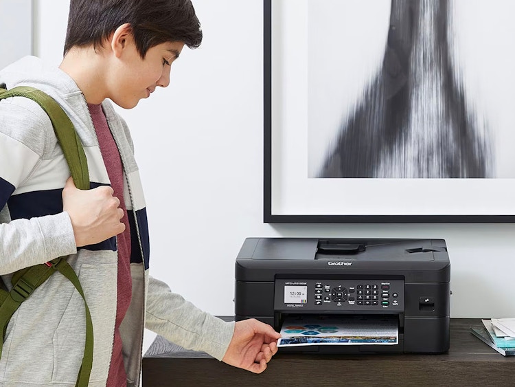 best overall cheap printer: Brother MFC J1010DW Wireless Color All-in-One Inkjet Printer