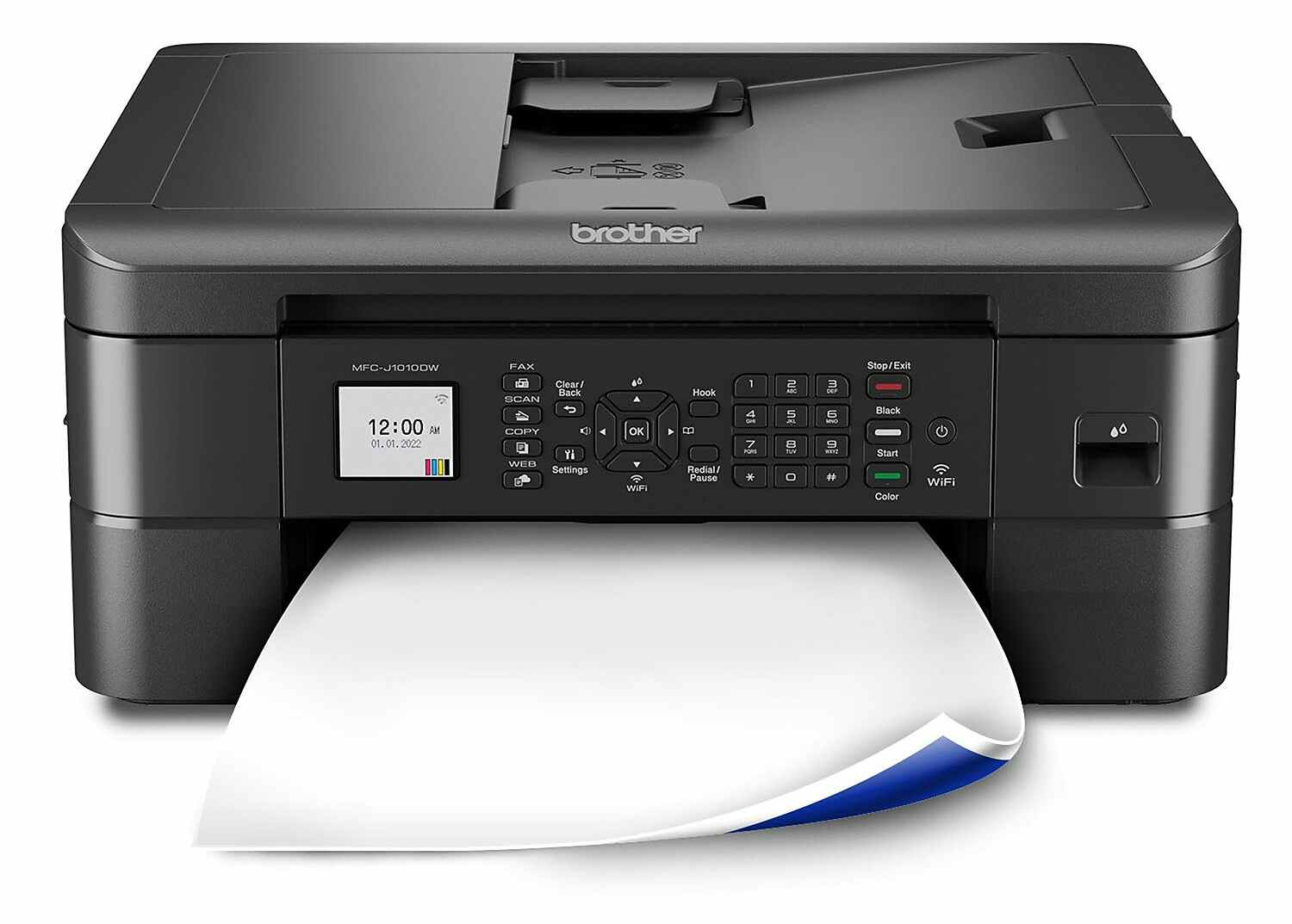 best for students: Brother MFCJ1010DW Wireless Color All-in-One Inkjet Printer