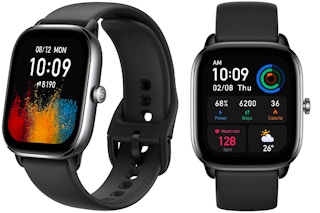 best cheap smartwatch - An Amazfit GTS 4 Mini Smart Watch on a white background