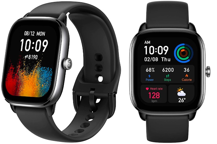best cheap smartwatch - An Amazfit GTS 4 Mini Smart Watch on a white background