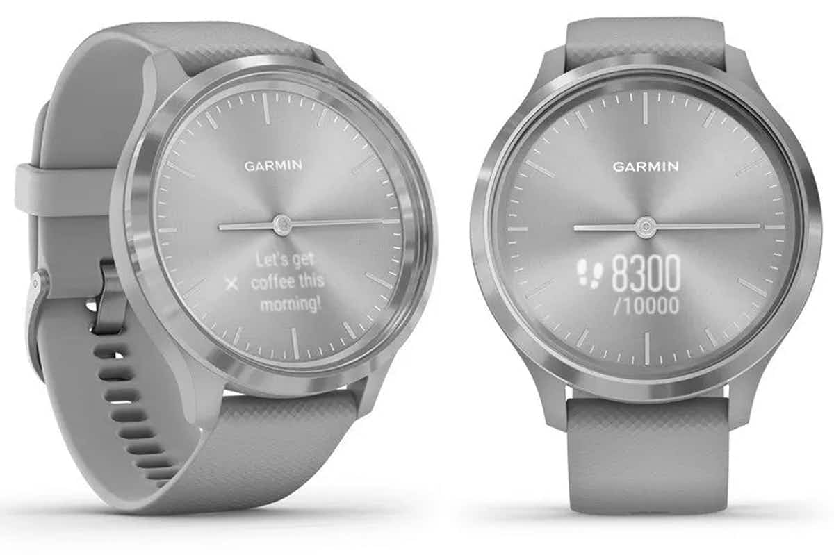 best cheap smartwatch - A Garmin Vivomove 3 smartwatch on a white background