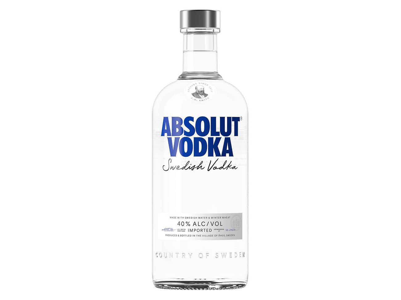 best cheap vodkas - absolut swedish vodka bottle