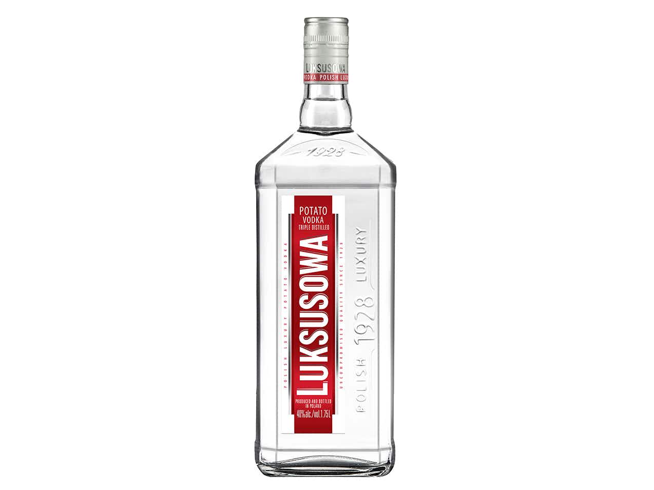 best cheap vodkas - luksusowa triple distilled polish luxury potato vodka bottle