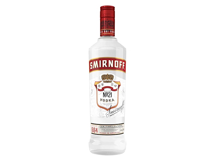 best cheap vodkas - smirnoff recipe no 21 vodka bottle