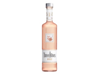best cheap vodkas - three olives rose vodka bottle
