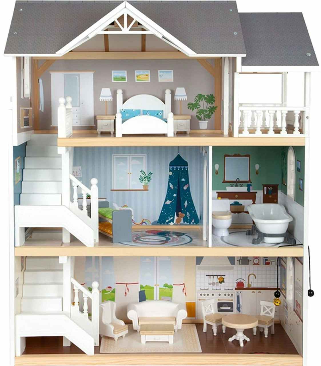 A Small Foot Iconic Doll House on a white background