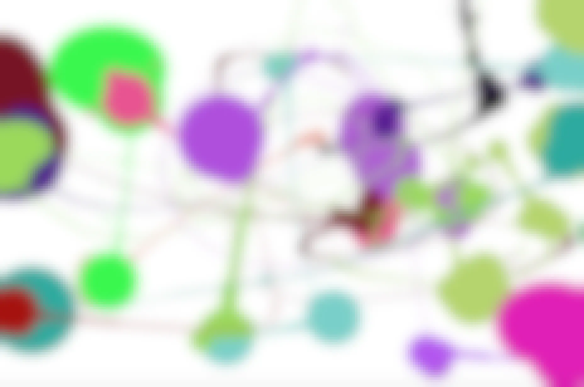 A screenshot of the JacksonPollock.org webpage with an abstract painting art game for children.