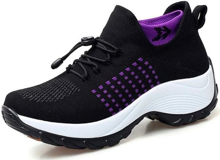 A Comfort Wear Ortho Stretch Cushion shoe on a white background.