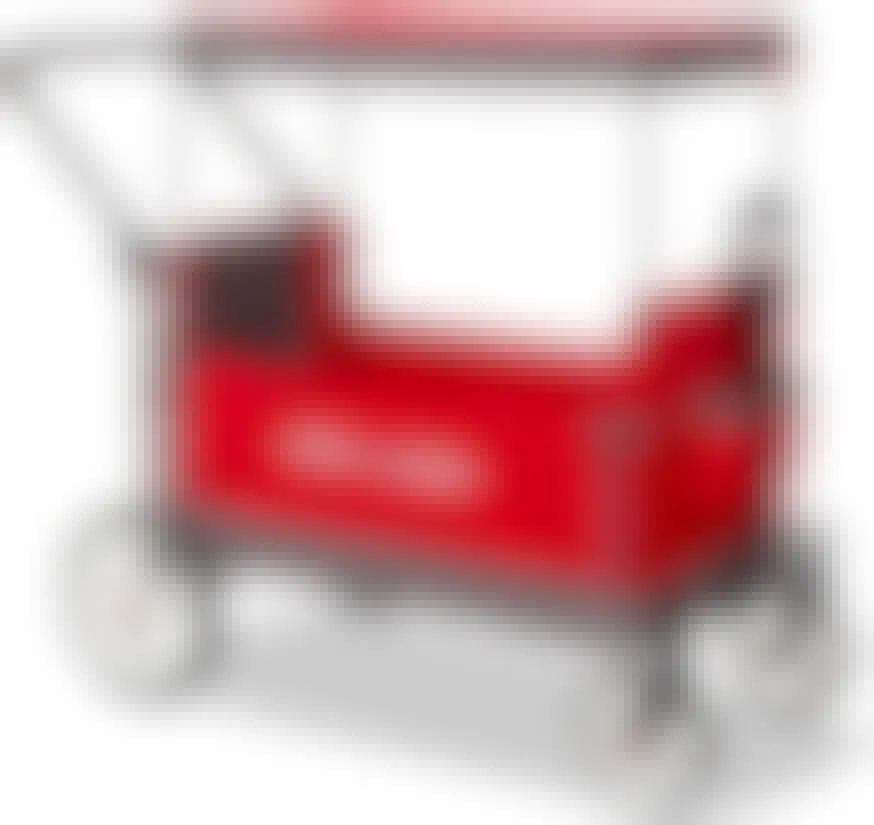 A Radio Flyer stroller wagon on a white background