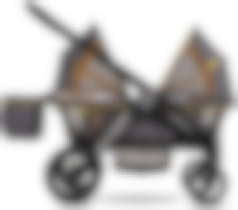 An Evenflo Pivot Xplore stroller wagon on a white background