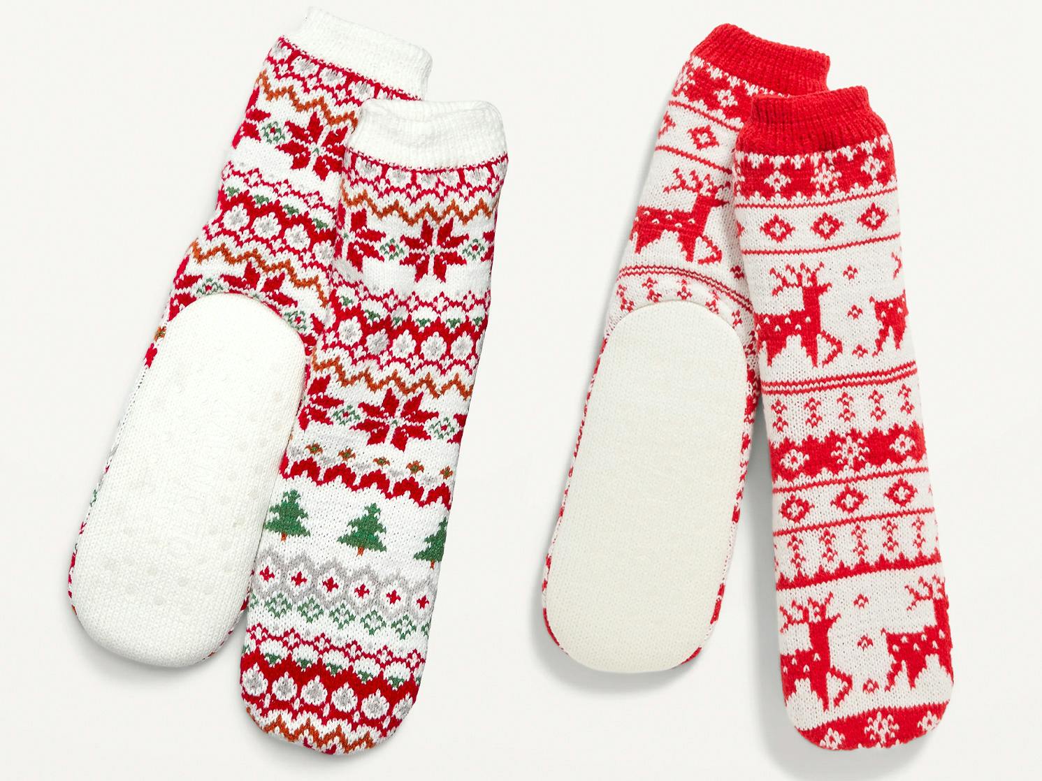 The Best White Elephant Gifts In 2022 For Anyone In Your Life The   Best White Elephant Gifts Under 30 Printed Sherpa Lined Slipper Socks Old Navy 1666797979 1666797979 