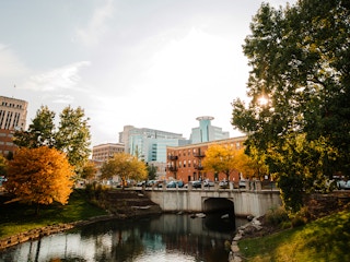 kalamazoo michigan city skyline
