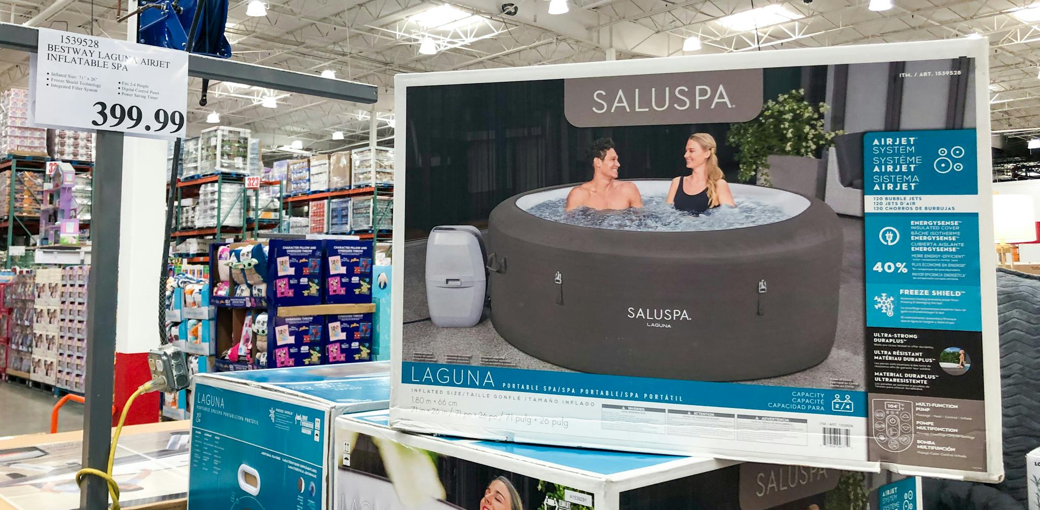 Saluspa Laguna Inflatable Hot Tub, Just 399.99 at Costco The Krazy