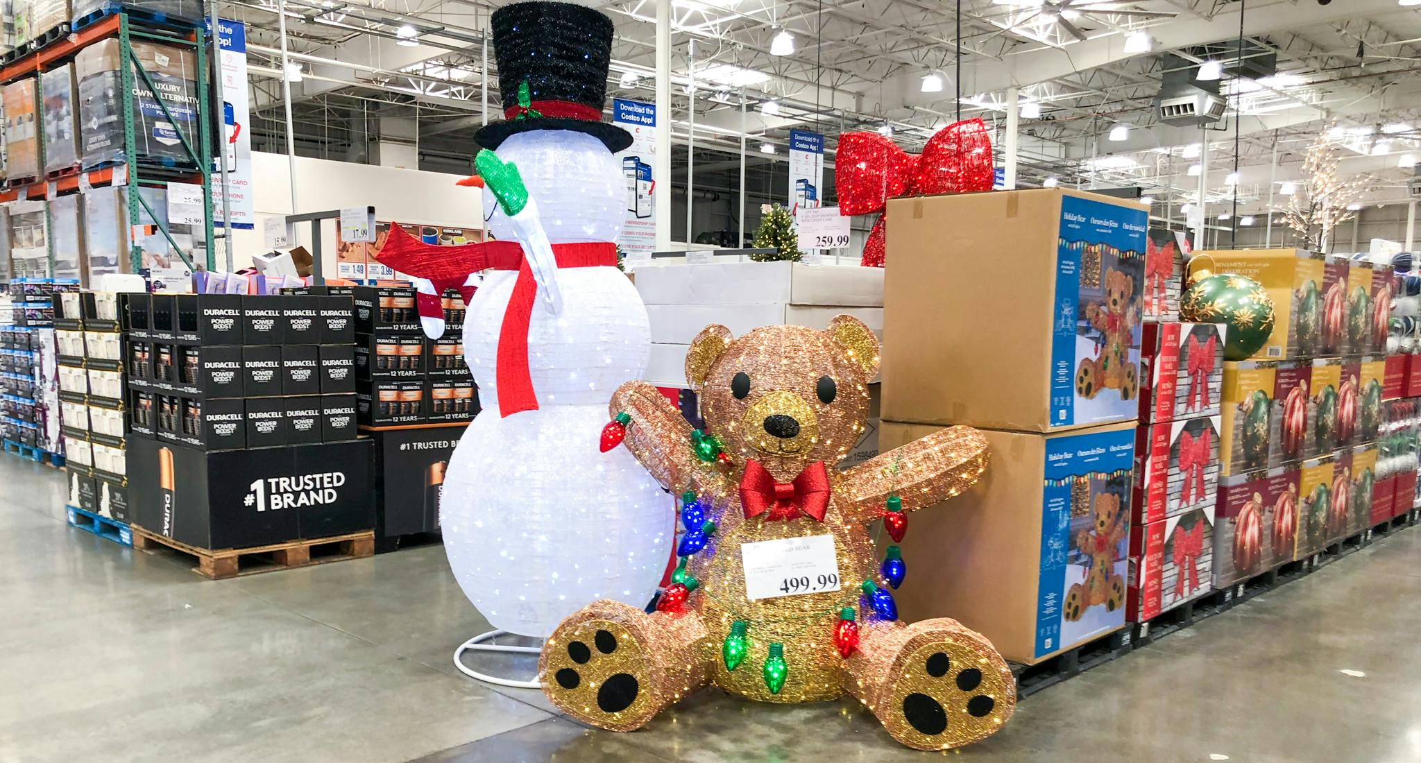 outdoor christmas teddy bear