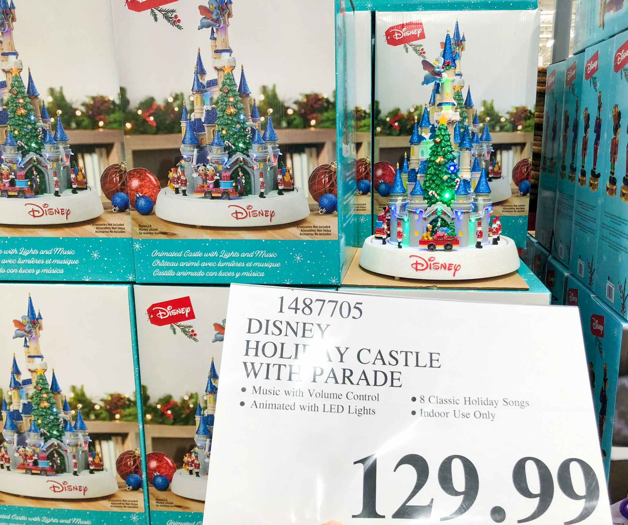 disney holiday castle at costco