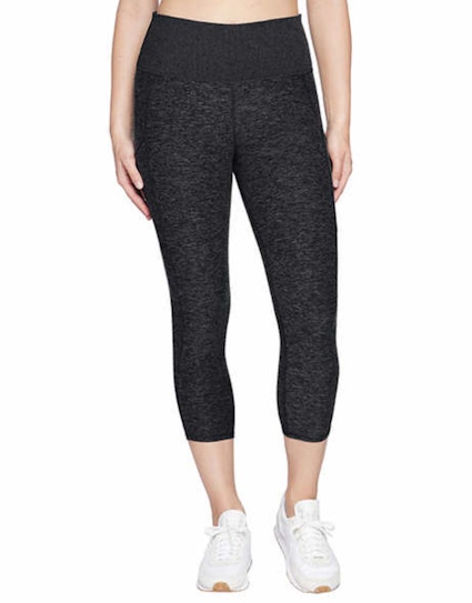 Kirkland Signature Ladies' Brushed Capri Leggings in Black