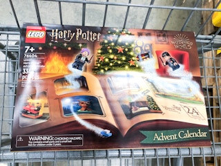 lego harry potter advent calendar in a cart