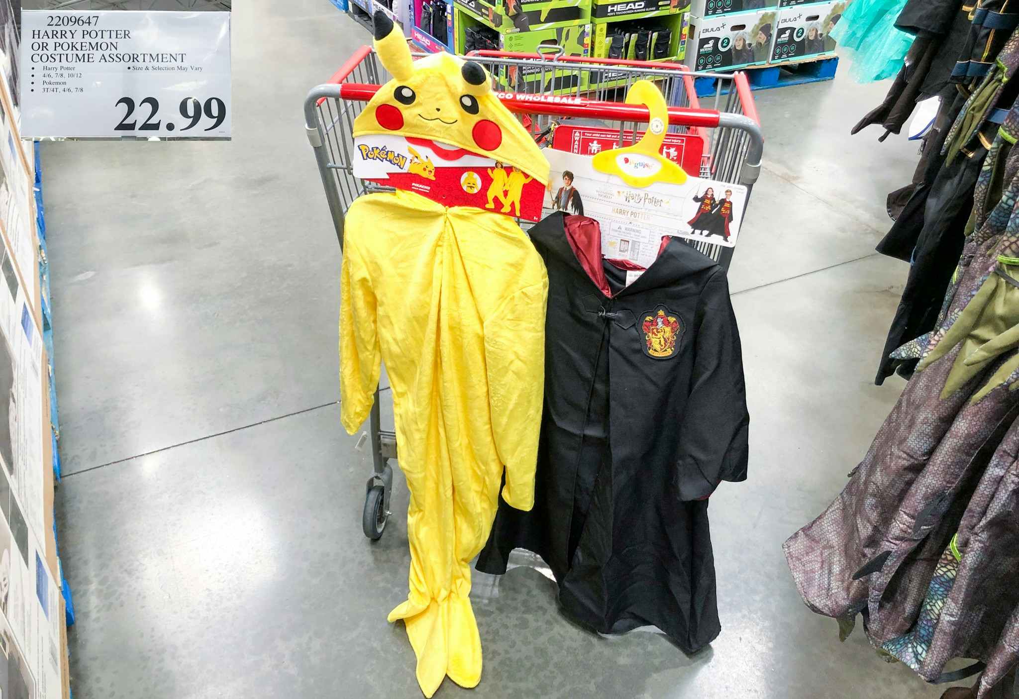 pokemon and harry potter costume at costco