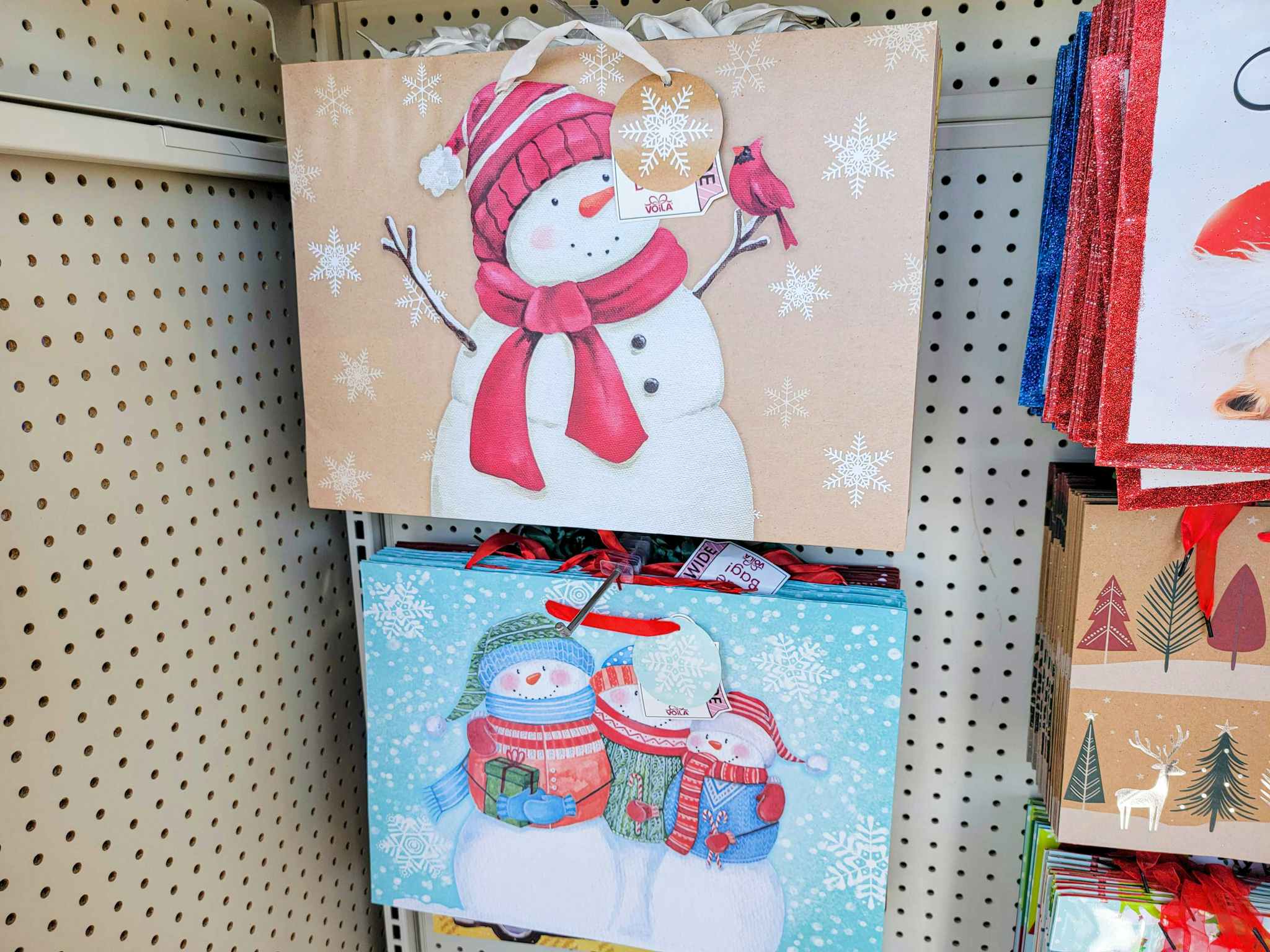 snowman gift bags