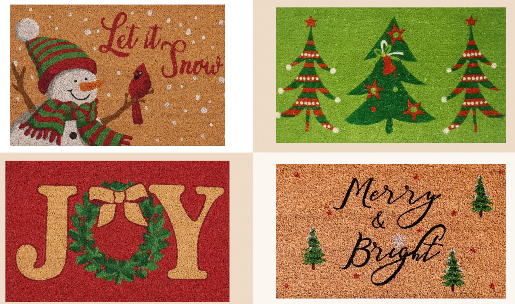 Christmas Doormats, as Low as $10.50 at Macy's - The Krazy Coupon Lady