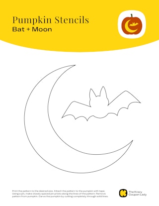 bat and moon pumpkin stencils printable