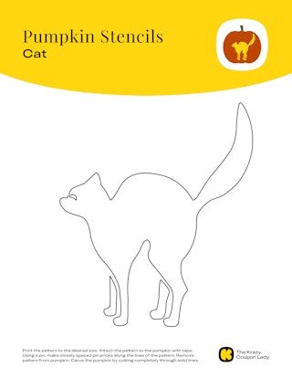 cat pumpkin stencils printable