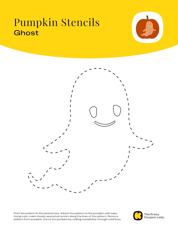 ghost pumpkin stencils printable