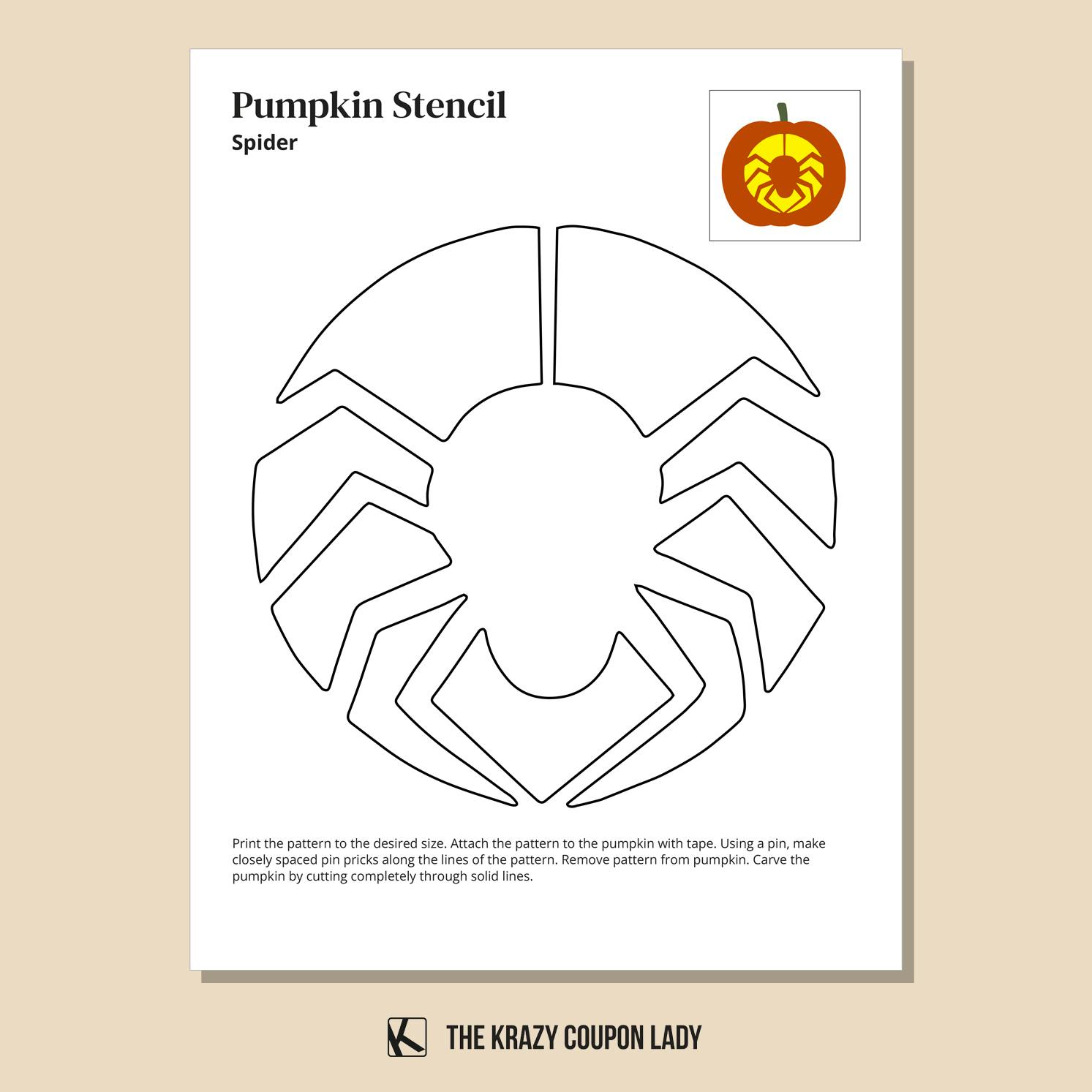 12 Free Halloween Pumpkin Stencils to Print Out - The Krazy Coupon Lady