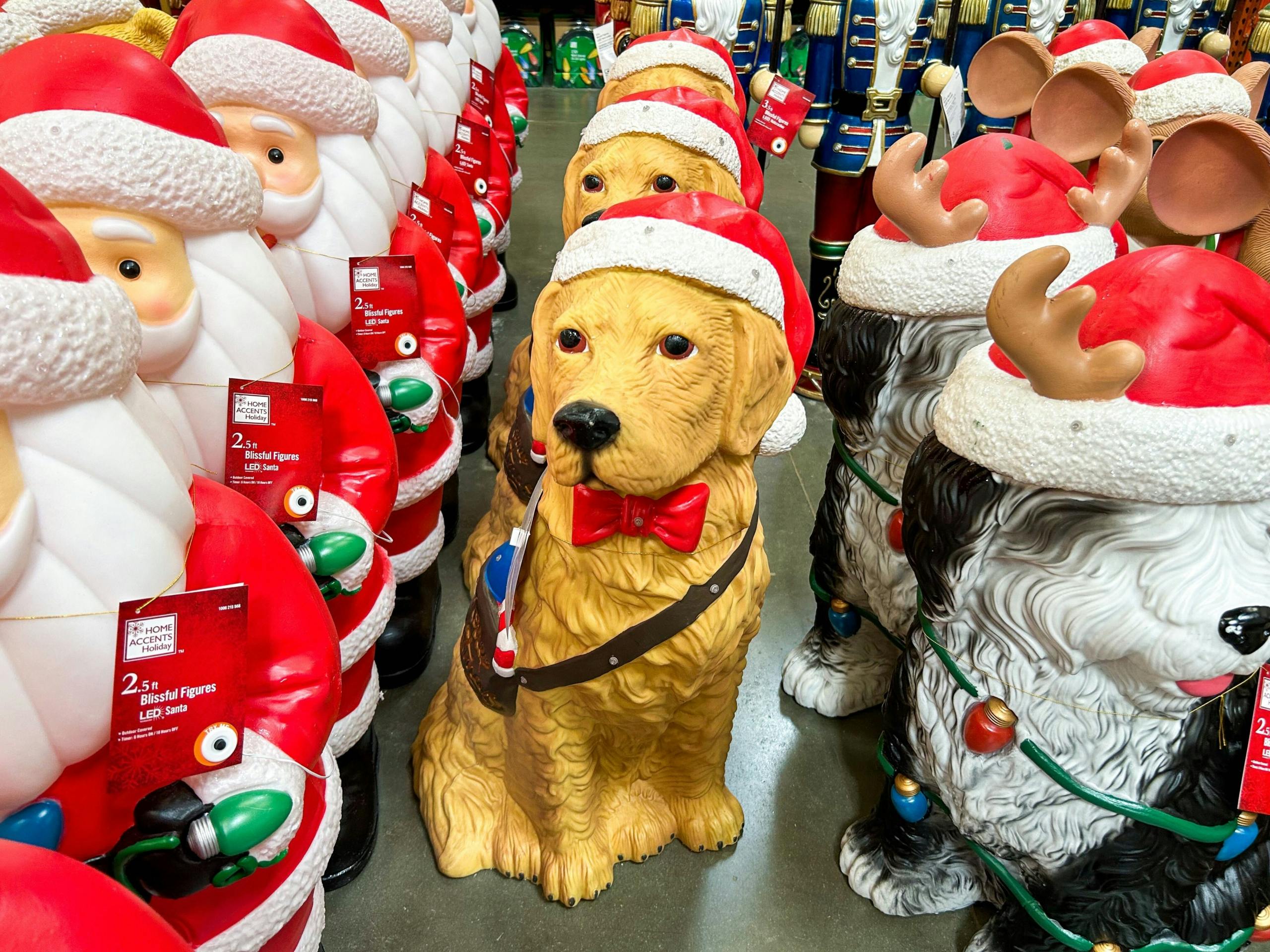 Christmas Golden Retriever at Home Depot The Krazy Coupon Lady