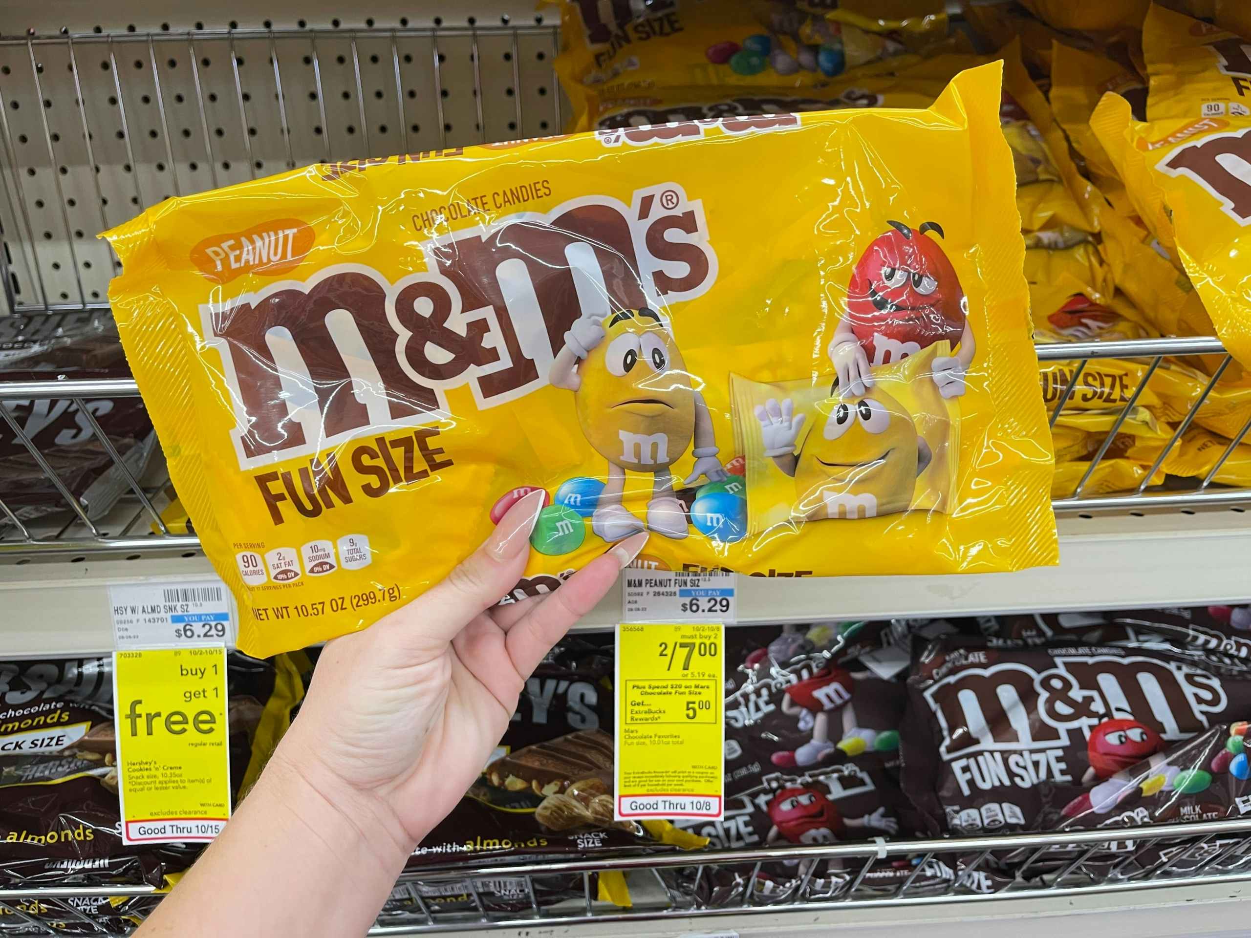 mms on sale two for $7 at CVS