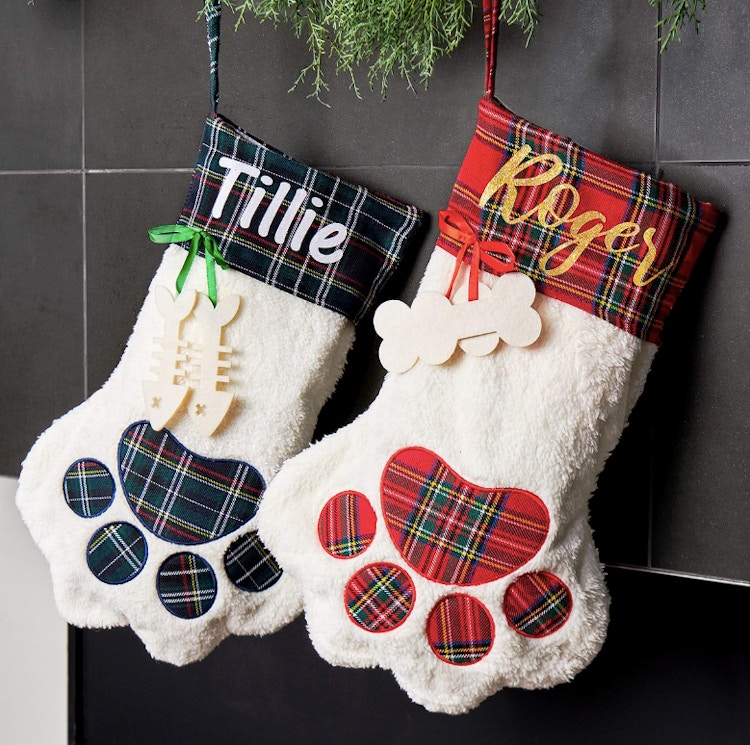Personalized Paw Or Boot Stockings