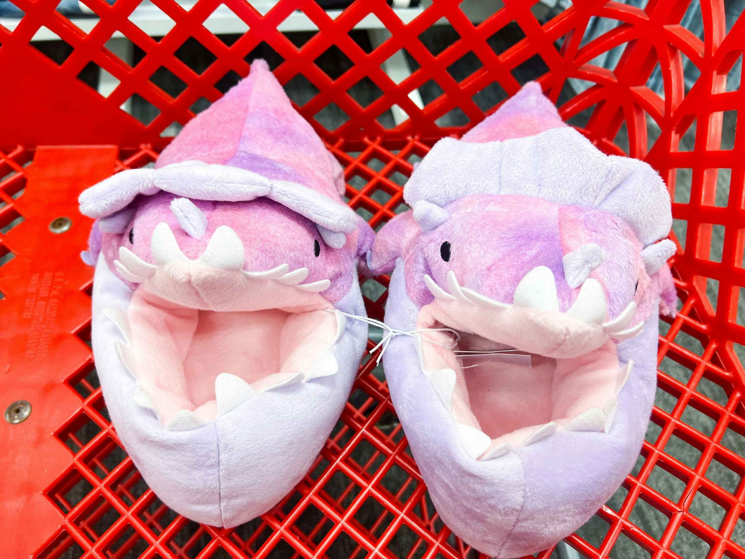 pink kids slippers in cart