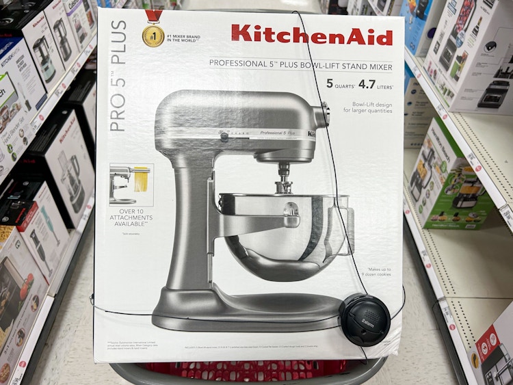 box of KitchenAid mixer at Target
