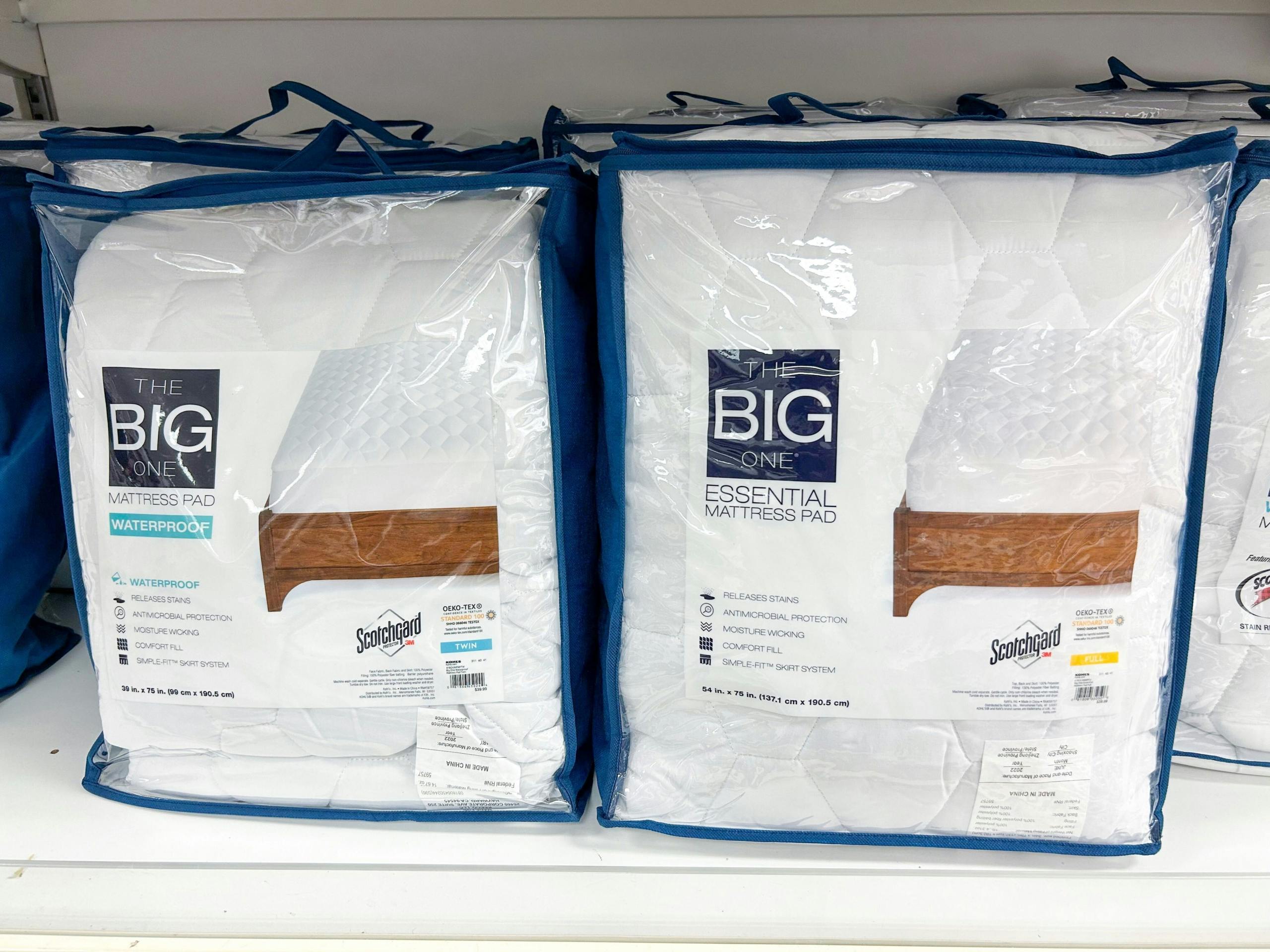 kohl's the big one essential mattress pad