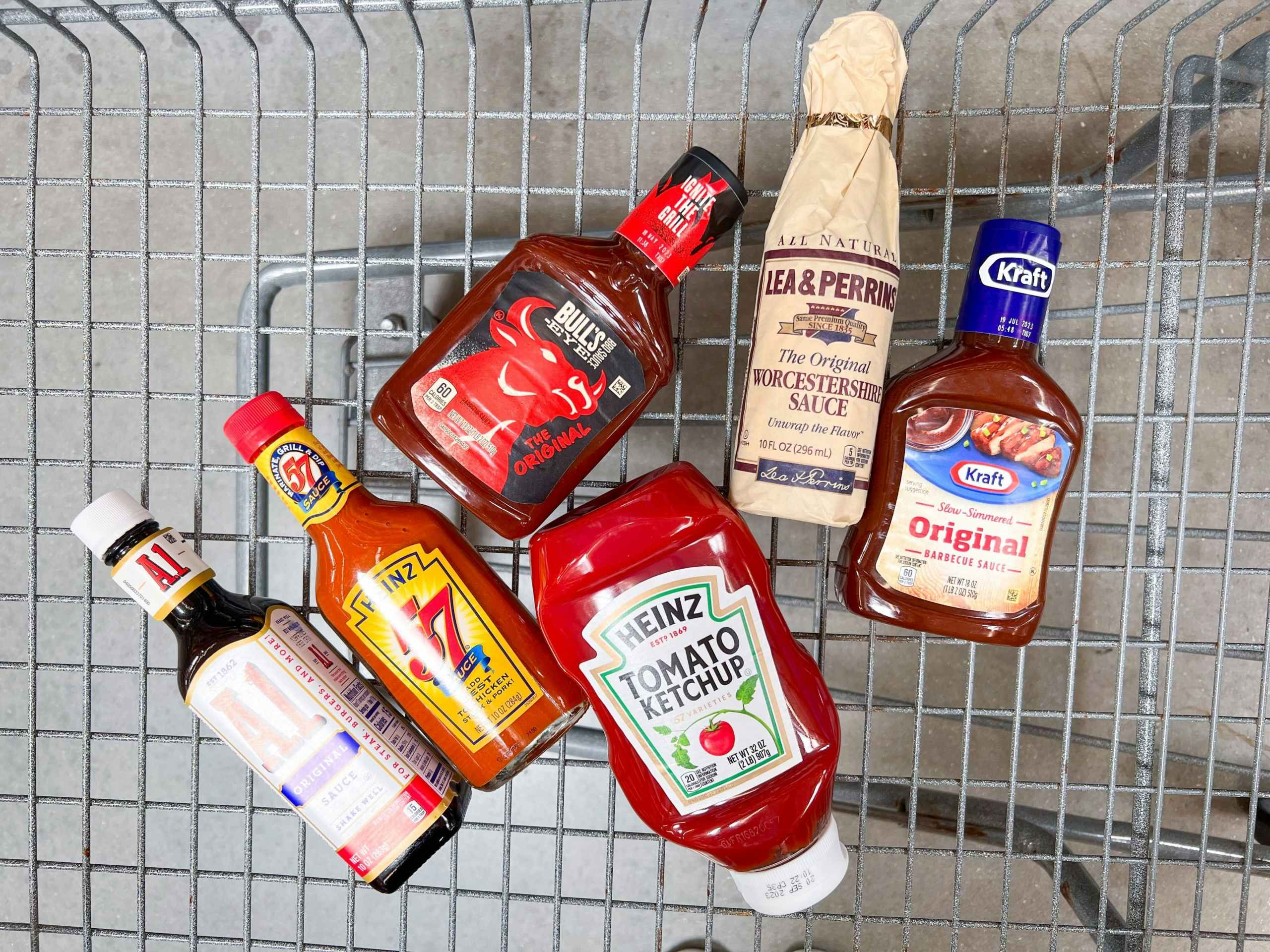 kraft sauces in Walmart shopping cart