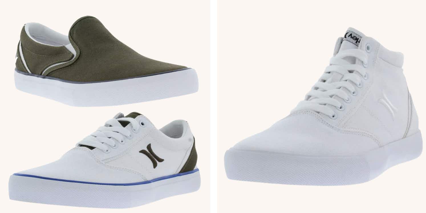 Hurley Sneakers Collage white and olive green 