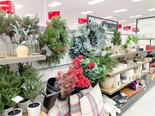 aisle with magnolia hearth & hand christmas decor