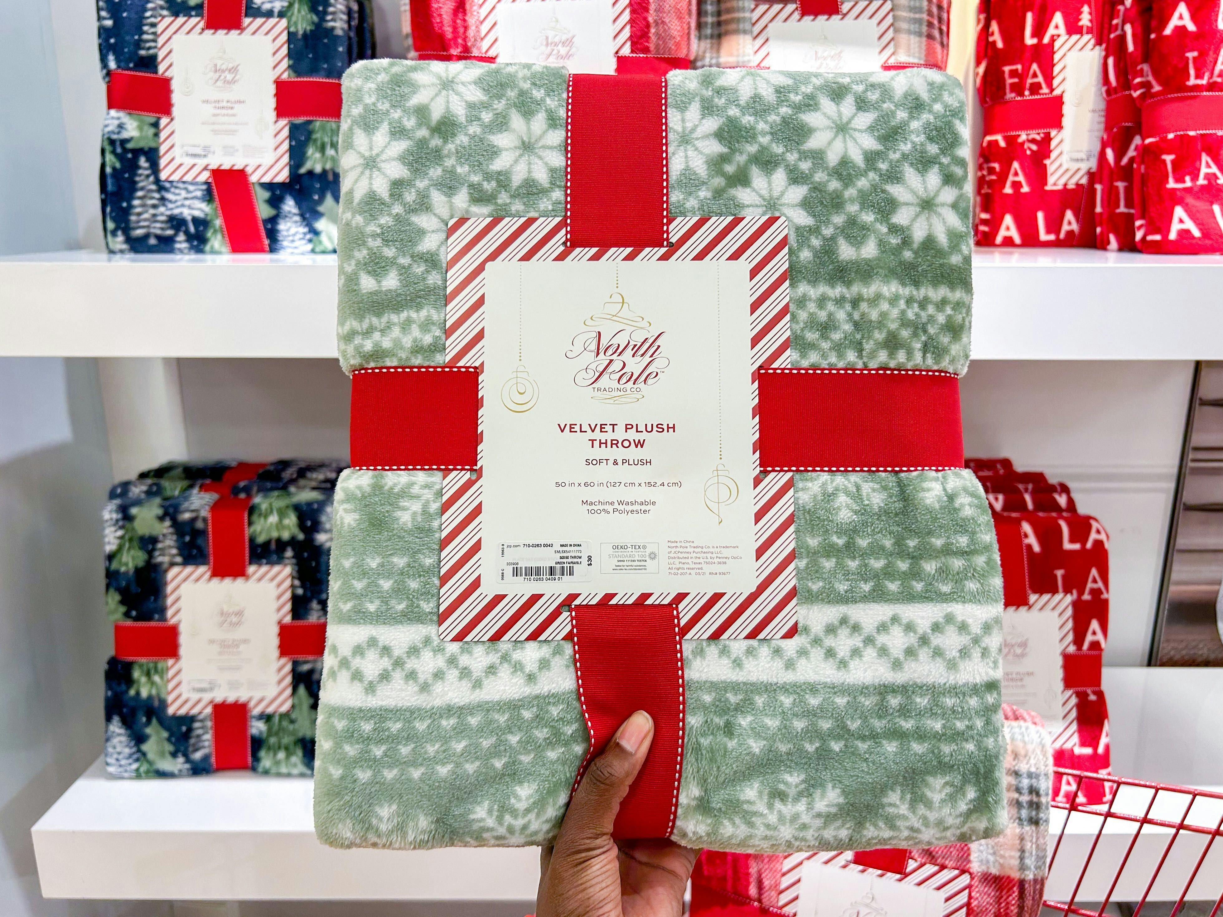 Christmas Plush Throw, Only $7.99 at JCPenney - The Krazy ...