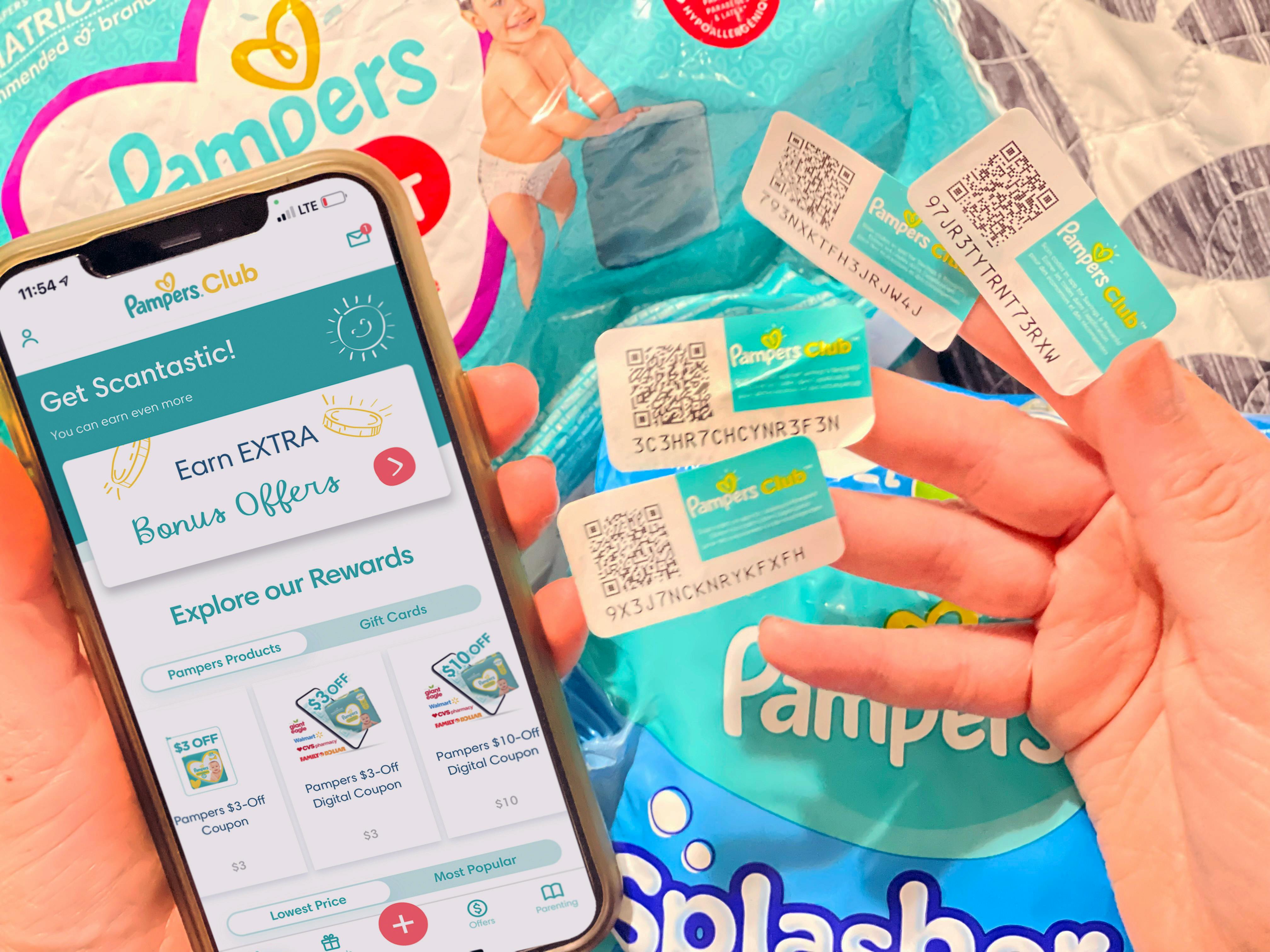 pampers rewards on cellphone