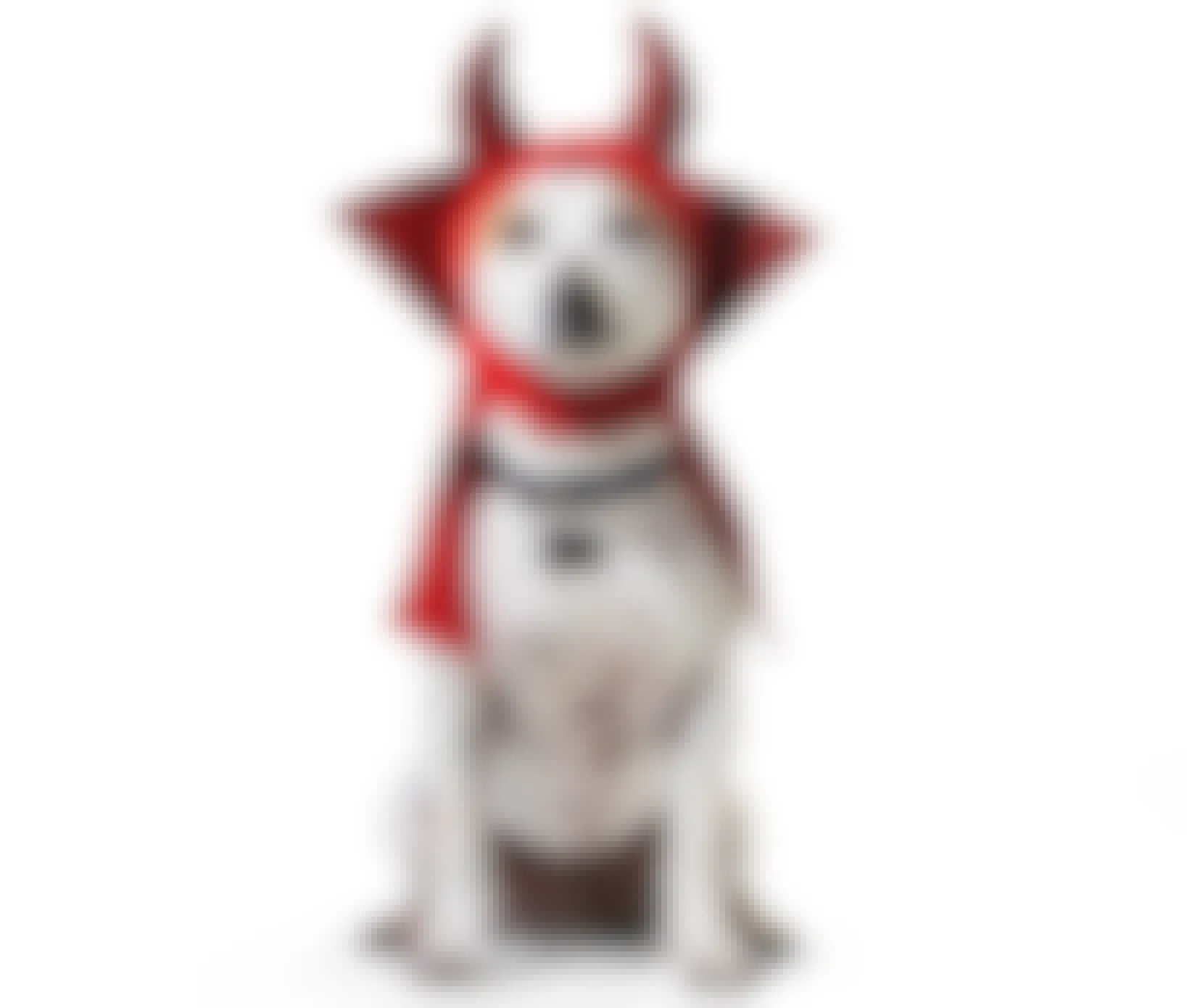 dog in a devil costume