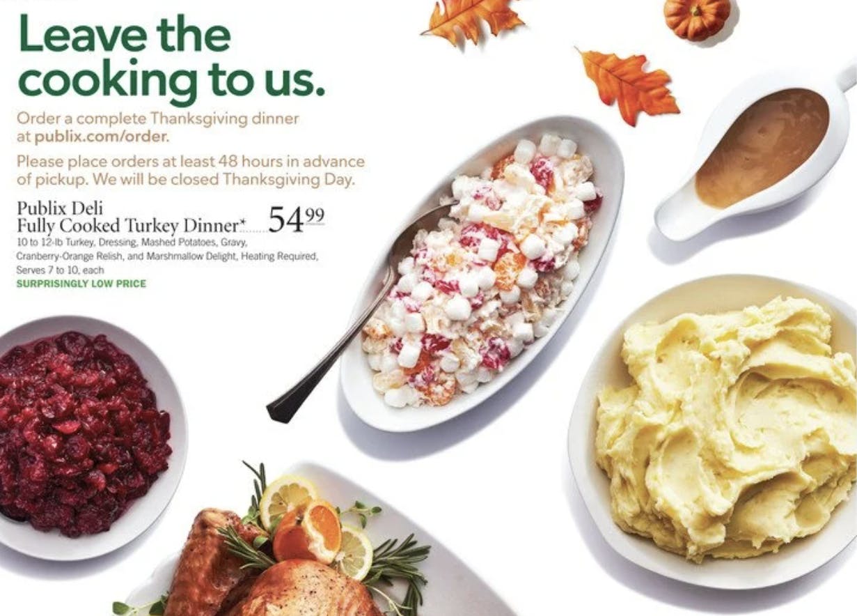 Publix Thanksgiving Dinner Details for 2022 The Krazy Coupon Lady